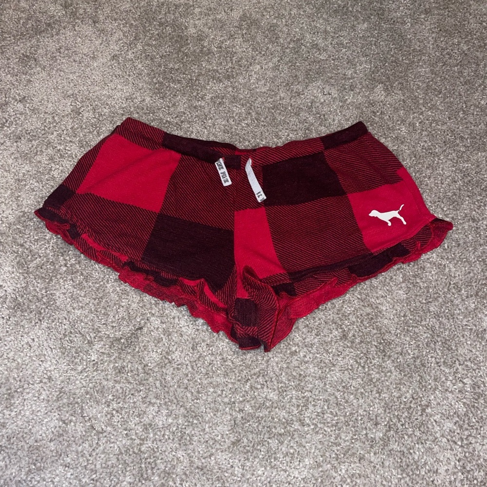 PINK plaid shorts